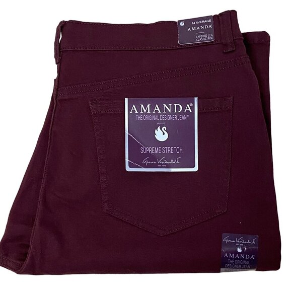 GLORIA VANDERBILT CLASSIC RISE AMANDA JEANS SZ14 NWT - Picture 5 of 5